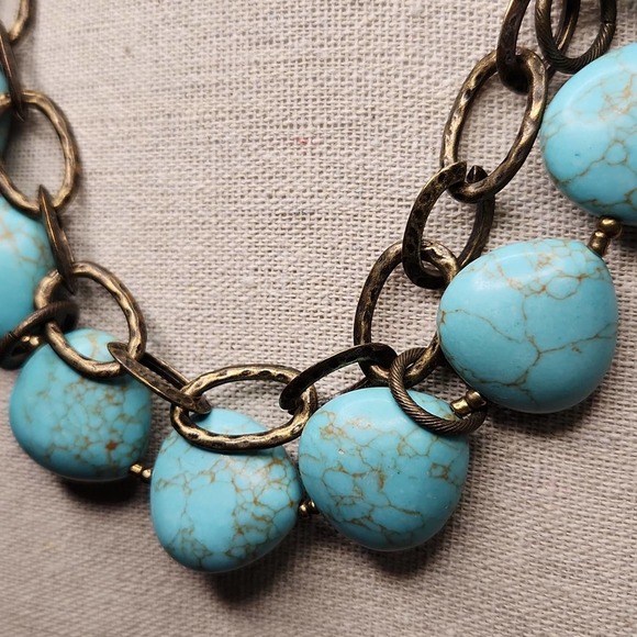 Premier Designs Faux Turquoise Necklace - Picture 3 of 7